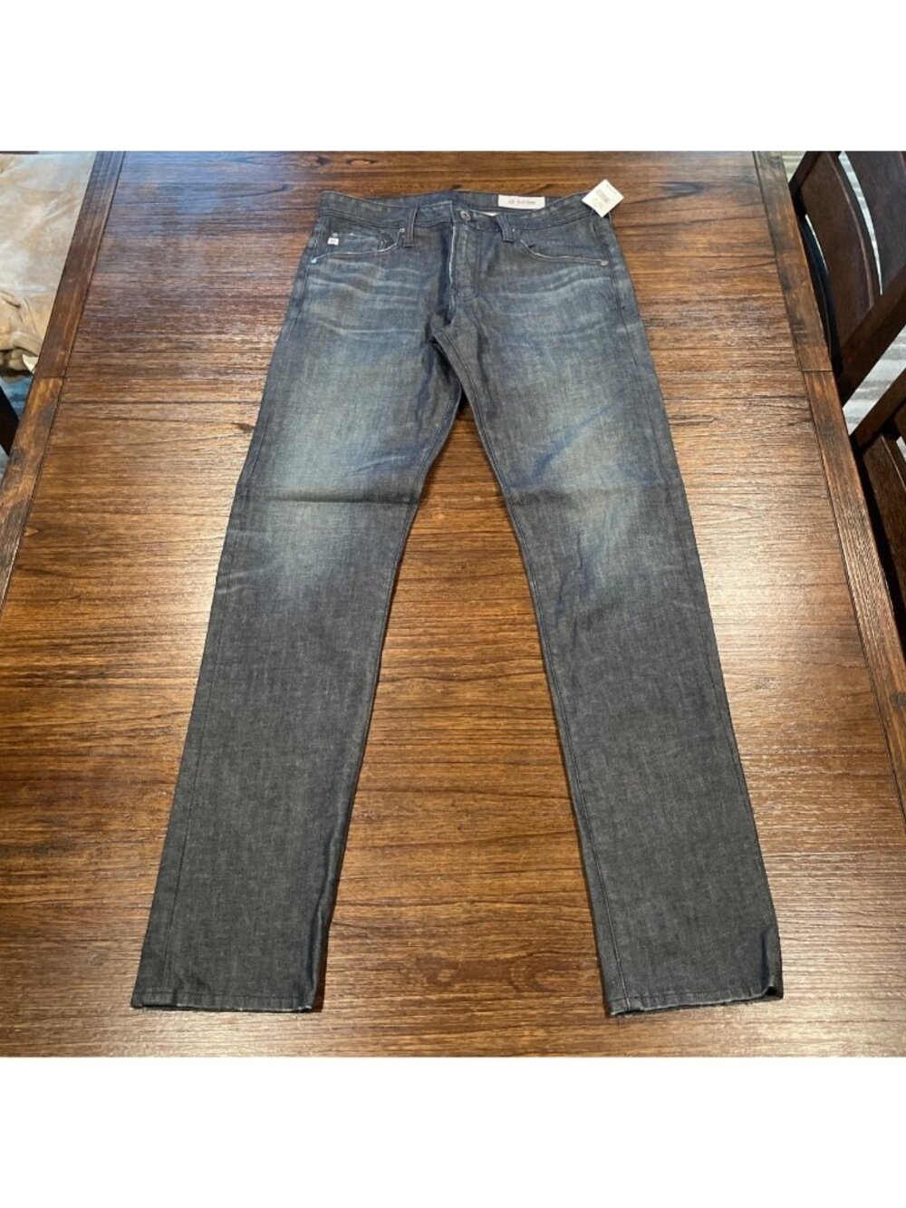 AG Tellis Modern Slim Jean Mens 32x35 Medium Dark Wash Indigo Sample AG-Ed Denim
